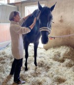 Behandeln der Stelle am Hals